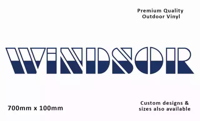 Windsor 1980s ver2 Caravan Replacement Vinyl Decal Sticker