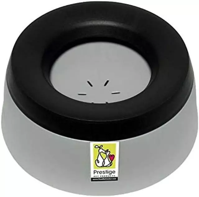 Road Refresher Prestige Non Spill Pet Water Bowl, Grey, Large