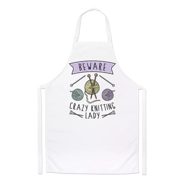 Beware Crazy Cleaning Lady Chefs Apron Mum Mothers Day Girlfriend Funny  Cooking