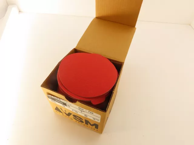 VSM Abrasives XK870 330933 5" 100-Grit PSA Adhesive Back Sanding Disc Box of 100
