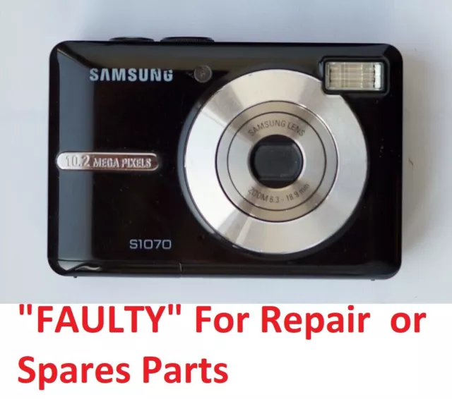 "FAULTY" Samsung S1070 10.2MP  Digital Camera For Spares or Repair, Parts