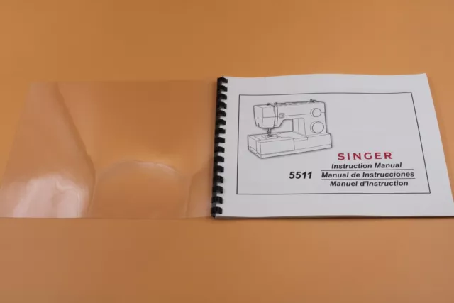 Máquina de coser Singer 5511 manual de instrucciones 64 páginas con cubiertas protectoras 2
