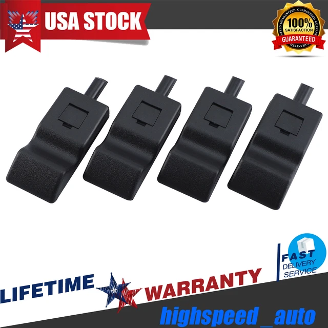 4x Door Lock Knob Front Rear Black For 2007-13 Chevy GMC Yukon Silverado Sierra