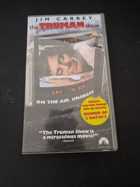 Classic Film The Truman Show VHS Video Jim Carey Comedy