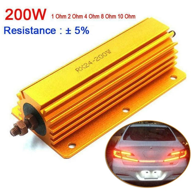 Resistenza di potenza alluminio 1 Ohm 2 Ohm 4 Ohm 8 Ohm 200 W Watt per riscaldabile