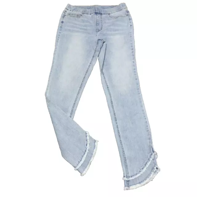 Isaac Mizrahi Live True Denim Pull On Trendy Slim Jeans Tall Size 8T w Pockets