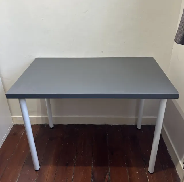 LINNMON / ADILS Desk, dark grey/white, 100x60 cm - IKEA