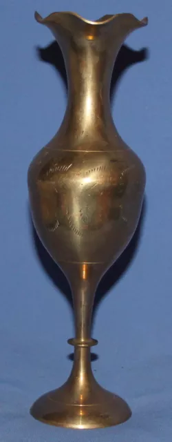 Vintage Hand Made Brass Vase