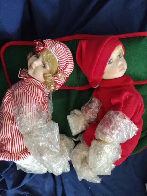 Heritage Signature Collection Porcelain Dolls Ethan & Emma's Christmas 80020