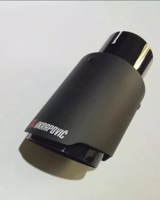 Embout Echappement pour Akrapovic Carbone Noir Mate Tube Noir Sortie BMW 1pce