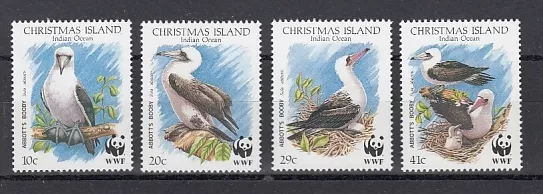 Weihnachtsinsel  303 - 06  WWF   Vögel - Birds    **    (mnh)