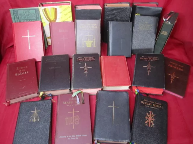 You Choose Vtg Antique Mini Pocket Catholic Prayer Book Bible Daily