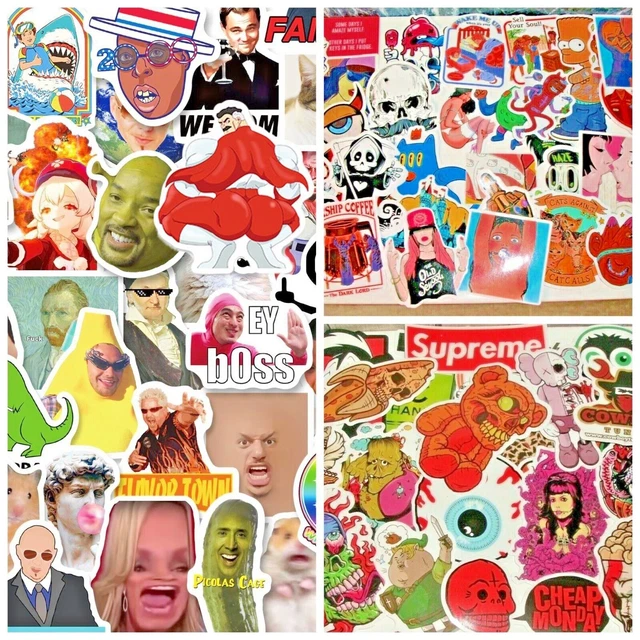 Funny deals supreme stickers