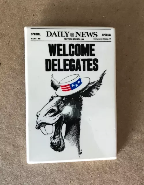 1980 Democratic National Convention N.Y. Daily News Pin