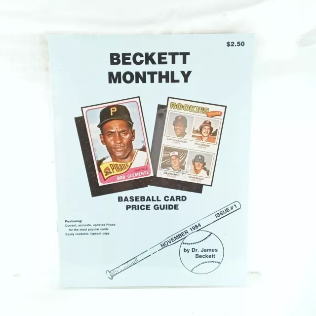 Beckett Monthly Baseball Card Price Guide Magazine 1st Issue #1 Nov. 1984