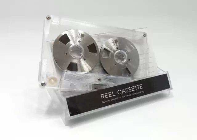 NEW REEL TO Reel cassette tape self-made high quality design Silver color  £23.11 - PicClick UK