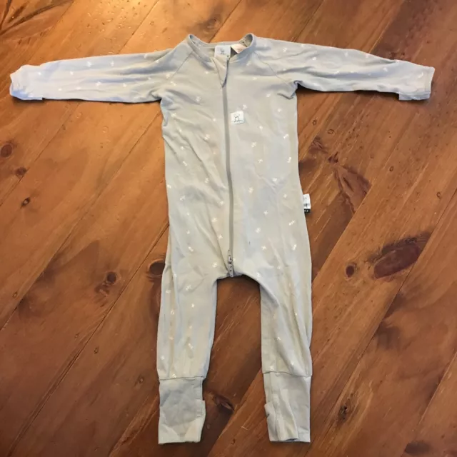 Ergo Pouch Organic Sleep Suit - Size 1 - To Fit 12 Kgs Height 84cm TOG 0.2