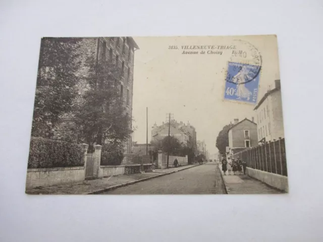 Cpa Val De Marne 94 Villeneuve Triage Avenue De Chieley