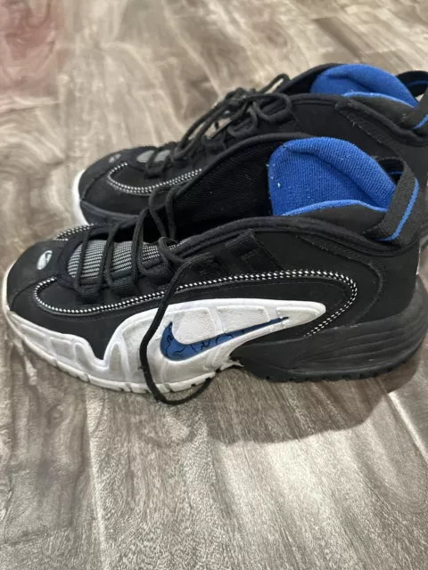 Size 4.5 Nike Air Max Penny Kids Black And White