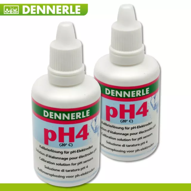 Dennerle 2 x 50 ML pH4 Solution de Calibrage Solution D’Étalonnage