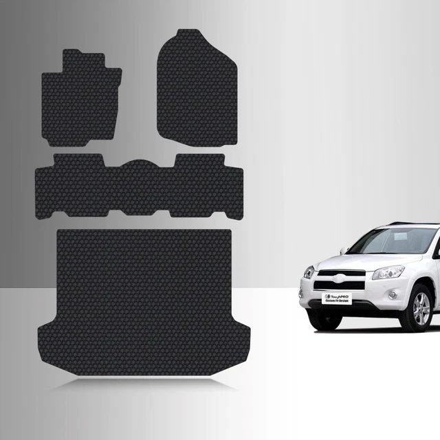 TOUGHPRO Cargo/Trunk Mats Accessories For Lexus RX350 All Weather Heavy Duty (Made In USA) Black Rubber 2010 2011 2012 2013 2014 2015 - Foto 6