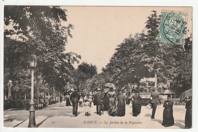 NANCY - CPA 54 - LA PEPINIERE - l' allée du Kiosque à musique