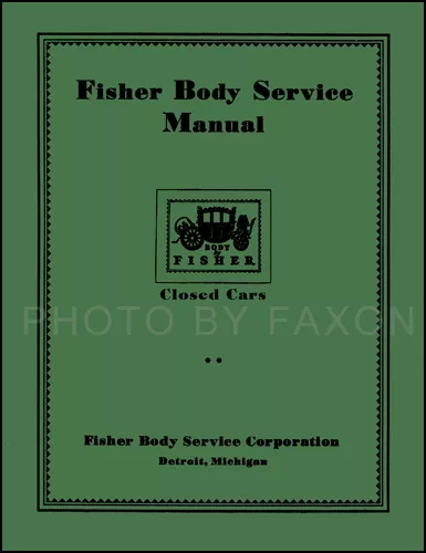 Chevrolet Cuerpo Reparación Manual 1926 1927 1928 1929 1930 1931 1932 Coche Shop
