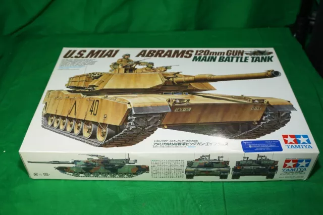 Tamiya Military Model 1/35 US M1A1 Abrams 120mm GUN Main Battle Tank