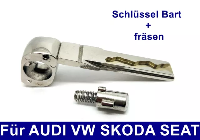 Ersatz Schlüssel Bart + Schleifen Nachmachen Fräsen für AUDI VW SKODA SEAT HAA