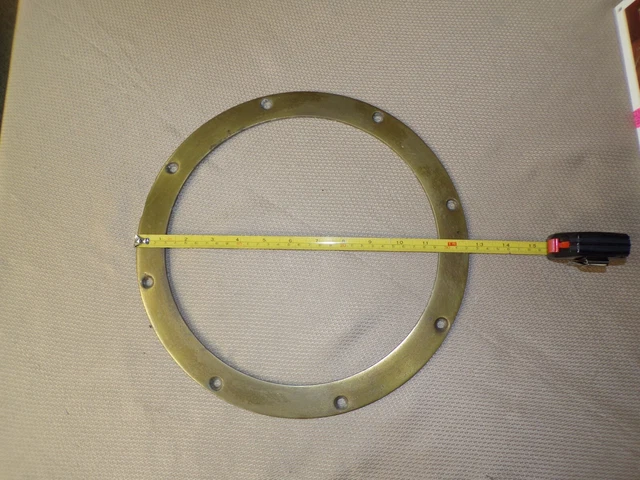 VINTAGE Bronze / BRASS Porthole Trim Ring - APPROX. 12.5" OD -NAUTICAL SHIP BOAT