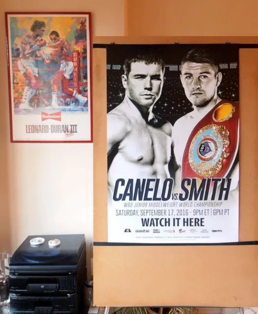 CANELO ALVAREZ vs. LIAM SMITH : Original HBO CCTV Boxing Fight Poster 30D
