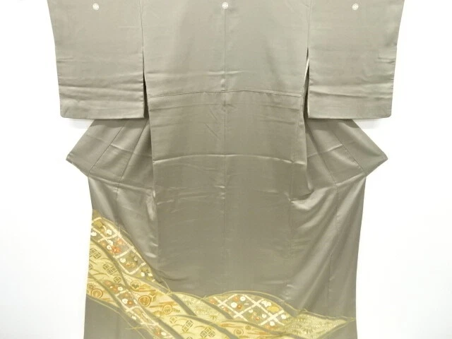 6542509: Japanese Kimono / Vintage Iro-Tomesode / Embroidery / Kinsai / Flower R