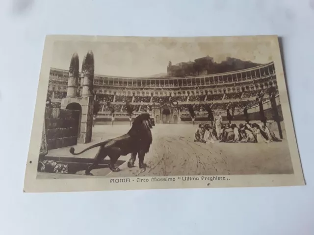 Cartolina Originale 1931 Roma - Circo Massimo - Ultima Preghiera