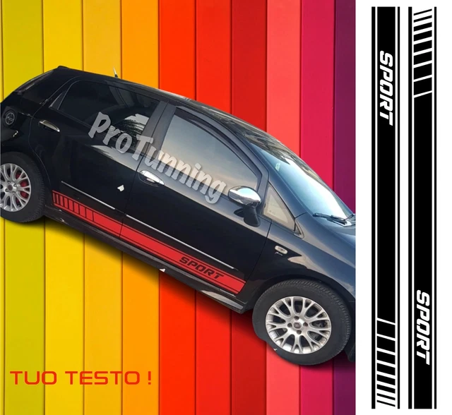 ADESIVI FIANCATE E PARAURTI PER FIAT PUNTO EVO SUPER SPORT KIT LATERALI - Mega GRAFIC S.r.l - Foto 9