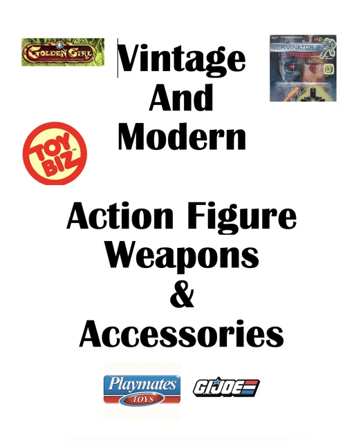 NEW! VINTAGE & MODERN Action Figure Weapons/Accessories 51623 Read