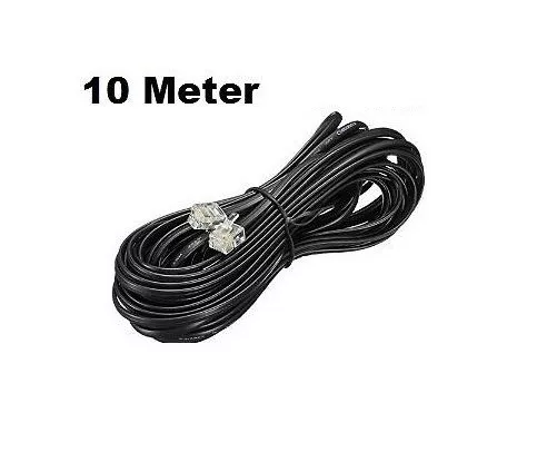 *10 m * Black RJ11 to RJ11 Cable ADSL Broadband Modem Internet DSL Phone Router