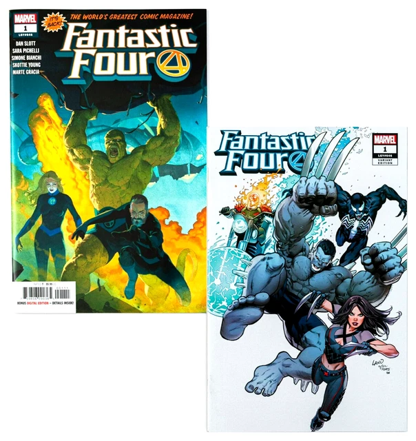 Fantastic Four #1 + Variant (2018 Marvel) Ribic & Greg Land Variant Cover! NM