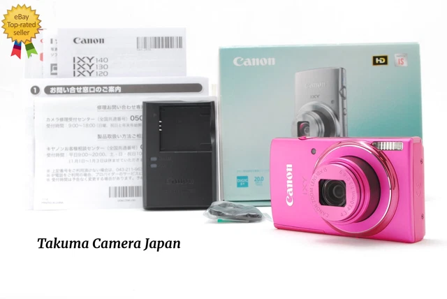 TOP MINT W/BOX] Canon IXY 140 Pink Compact Digital Camera