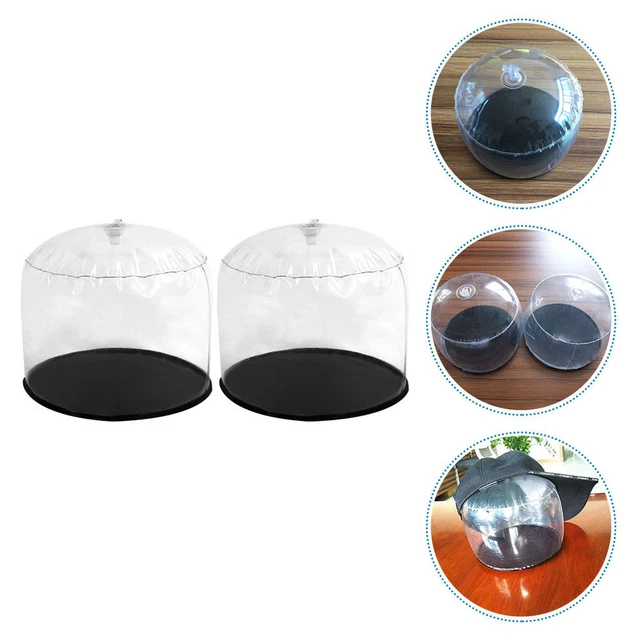 2 piezas Soporte de sombrero inflable PVC Sombrero Exhibición Tapas Soportes de pantalla