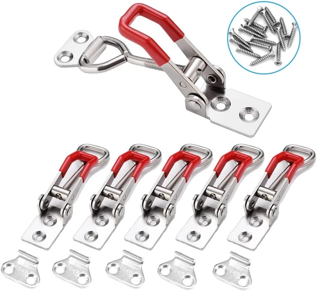 6-Pack 4001 330Lbs Holding Capacity Adjustable Toggle Latch Clamp Smoker Latch C