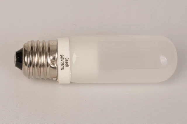 CASELL HALÓGENO esmerilado, bombilla modelado 250W E27, 3900 lúmenes, filtro UV