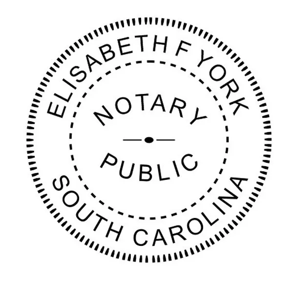 State of South Carolina | Custom Round Self-Inkin Notary Public Stamp Ideal 400R