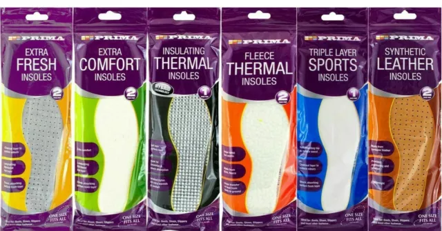 2 Pack Pair Shoe Insoles Anti Odour & Extra comfort UK Mens Women Size 3- 11
