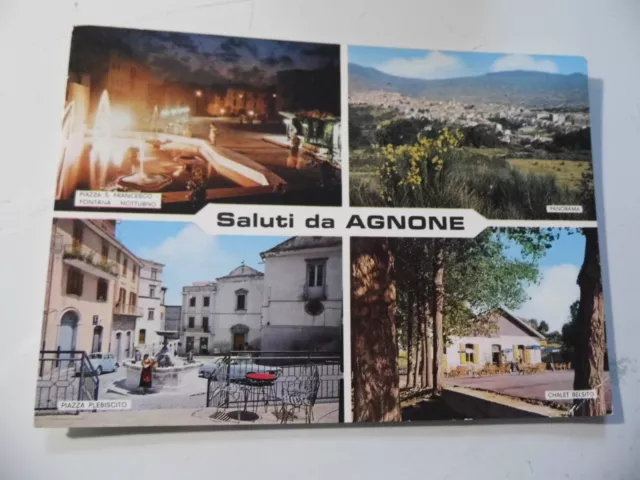 Cartolina Viaggiata "SALUTI DA AGNONE" Vedutine  1977