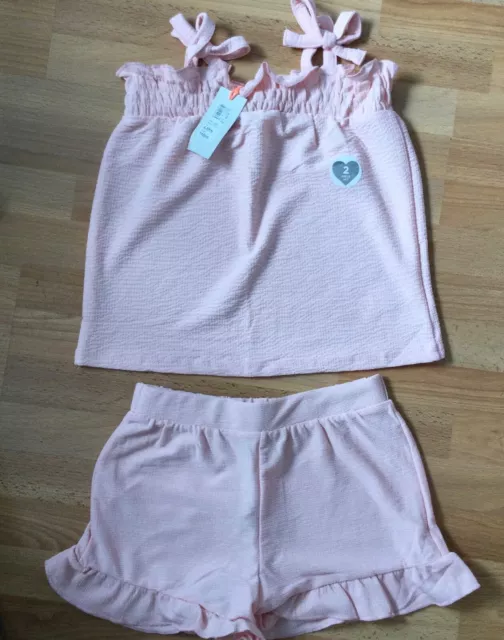 river island girls shorts & top set new with tags 4-5 years