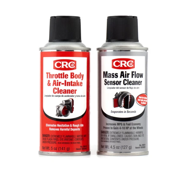 CRC Mass Air Flow & Throttle Body Single-Use Cleaner Twin Pack Kit......