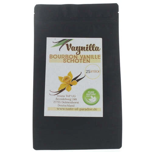 Vanilla Bourbon Beans (25 Pcs 12-13cm) 100% Natural Madagascar