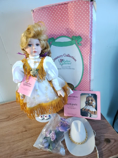 Vintage Porcelain Doll paradise galleries  delta dawn  16in