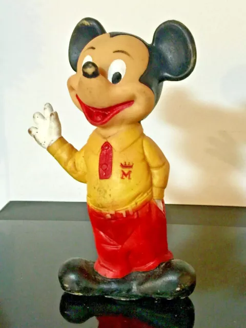 Disney MICKEY MOUSE 1950s MEXICAN RUBBER SQUEEZE DOLL Original