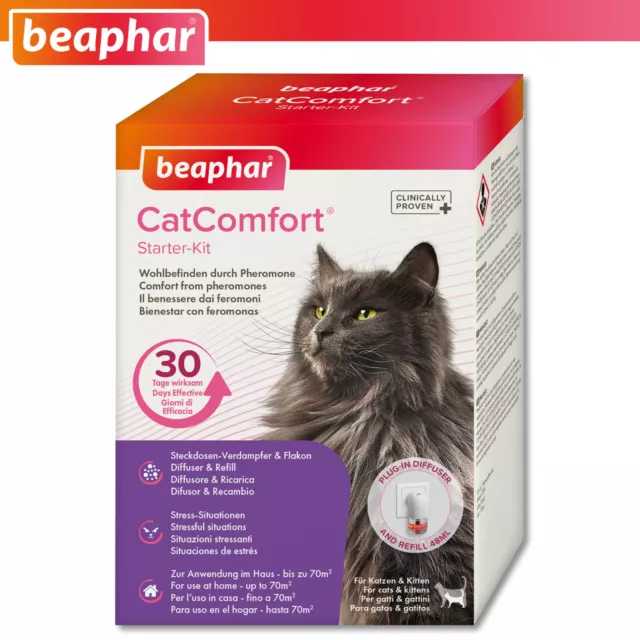 Beaphar 48 ML Catcomfort Starter Kit Feliway Bien-être Phéromones Chat